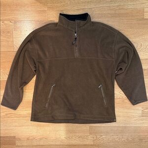 Trader Bay Men's Brown Zip-Up Sweater